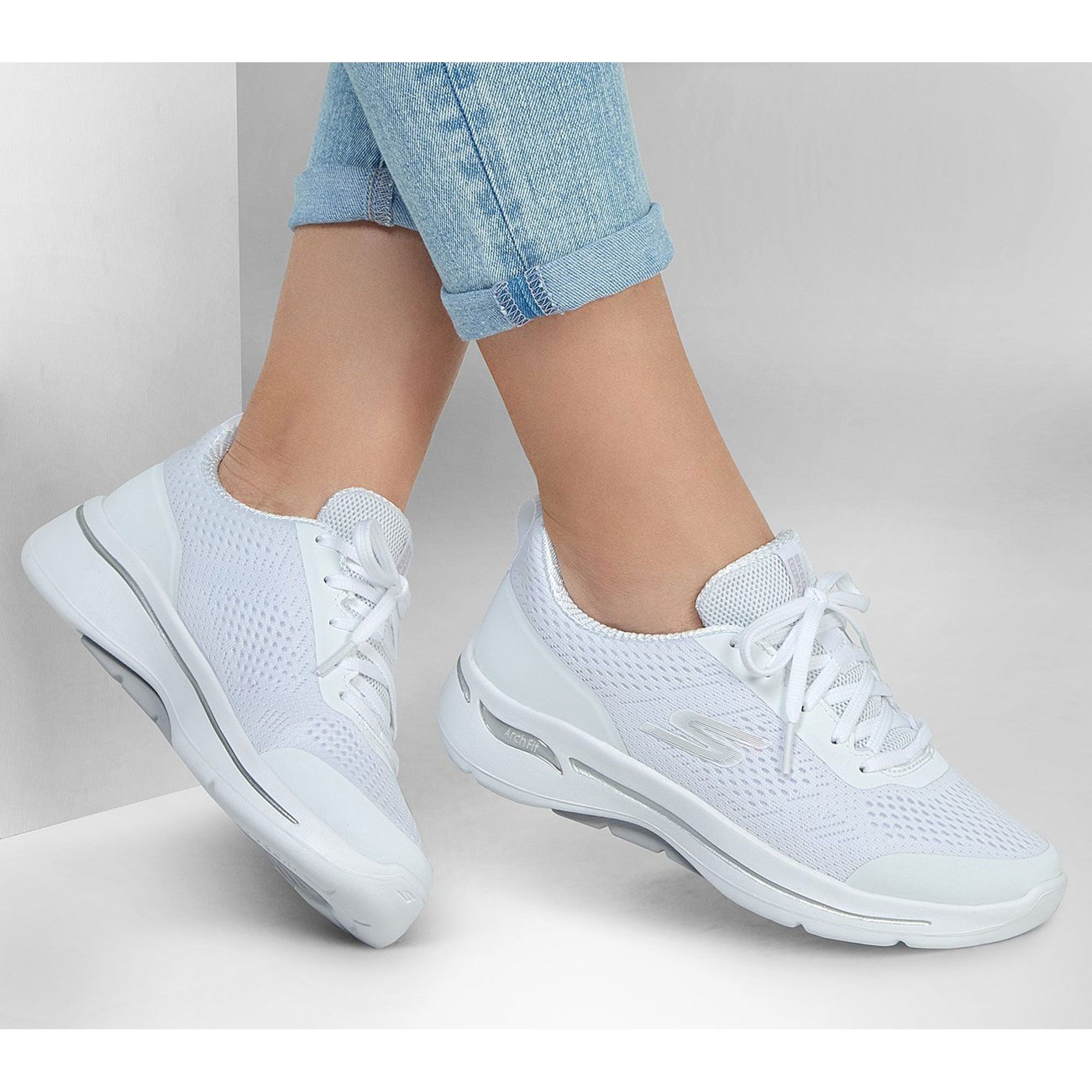 Amazon.com | Skechers Women's GO Walk Lounge-Solace Sneaker, Olive, 5 |  Walking